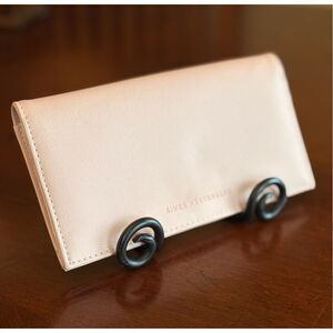 AIMEE KESTENBERG - EUC "Marietta" Flat Bifold Wallet in Blush Pink Vegan Leather